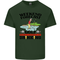 Weekend Forecast Golf with a Chance of Drinking Mens Cotton T-Shirt Tee Top Forest Green