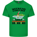 Weekend Forecast Golf with a Chance of Drinking Mens Cotton T-Shirt Tee Top Irish Green