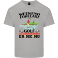 Weekend Forecast Golf with a Chance of Drinking Mens Cotton T-Shirt Tee Top Sports Grey