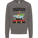 Weekend Forecast Golf with a Chance of Drinking Mens Sweatshirt Jumper Charcoal