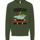 Weekend Forecast Golf with a Chance of Drinking Mens Sweatshirt Jumper Forest Green