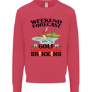 Weekend Forecast Golf with a Chance of Drinking Mens Sweatshirt Jumper Heliconia