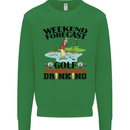 Weekend Forecast Golf with a Chance of Drinking Mens Sweatshirt Jumper Irish Green
