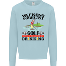 Weekend Forecast Golf with a Chance of Drinking Mens Sweatshirt Jumper Light Blue