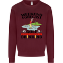 Weekend Forecast Golf with a Chance of Drinking Mens Sweatshirt Jumper Maroon