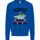 Weekend Forecast Golf with a Chance of Drinking Mens Sweatshirt Jumper Royal Blue