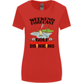 Weekend Forecast Golf with a Chance of Drinking Womens Wider Cut T-Shirt Red