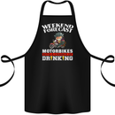 Weekend Forecast Motorbikes Cotton Apron 100% Organic Black