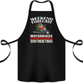 Weekend Forecast Motorbikes Cotton Apron 100% Organic Black