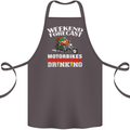 Weekend Forecast Motorbikes Cotton Apron 100% Organic Dark Grey
