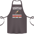 Weekend Forecast Motorbikes Cotton Apron 100% Organic Dark Grey