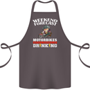 Weekend Forecast Motorbikes Cotton Apron 100% Organic Dark Grey