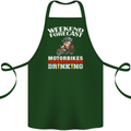 Weekend Forecast Motorbikes Cotton Apron 100% Organic Forest Green