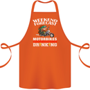 Weekend Forecast Motorbikes Cotton Apron 100% Organic Orange