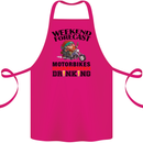 Weekend Forecast Motorbikes Cotton Apron 100% Organic Pink