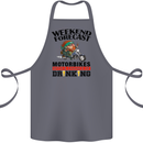 Weekend Forecast Motorbikes Cotton Apron 100% Organic Steel