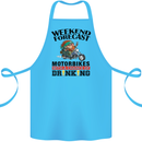 Weekend Forecast Motorbikes Cotton Apron 100% Organic Turquoise