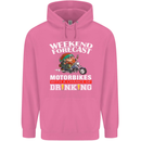 Weekend Forecast Motorbikes Mens 80% Cotton Hoodie Azelea