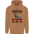 Weekend Forecast Motorbikes Mens 80% Cotton Hoodie Caramel Latte