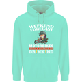 Weekend Forecast Motorbikes Mens 80% Cotton Hoodie Peppermint