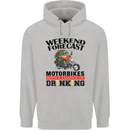 Weekend Forecast Motorbikes Mens 80% Cotton Hoodie Sports Grey