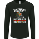 Weekend Forecast Motorbikes Mens Long Sleeve T-Shirt Black