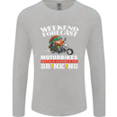 Weekend Forecast Motorbikes Mens Long Sleeve T-Shirt Sports Grey