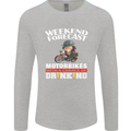 Weekend Forecast Motorbikes Mens Long Sleeve T-Shirt Sports Grey
