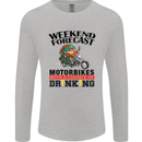 Weekend Forecast Motorbikes Mens Long Sleeve T-Shirt Sports Grey