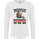 Weekend Forecast Motorbikes Mens Long Sleeve T-Shirt White