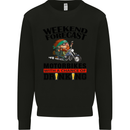 Weekend Forecast Motorbikes Mens Sweatshirt Jumper Black