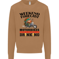 Weekend Forecast Motorbikes Mens Sweatshirt Jumper Caramel Latte