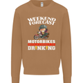 Weekend Forecast Motorbikes Mens Sweatshirt Jumper Caramel Latte