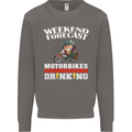 Weekend Forecast Motorbikes Mens Sweatshirt Jumper Charcoal