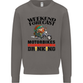 Weekend Forecast Motorbikes Mens Sweatshirt Jumper Charcoal
