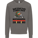 Weekend Forecast Motorbikes Mens Sweatshirt Jumper Charcoal