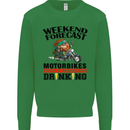 Weekend Forecast Motorbikes Mens Sweatshirt Jumper Irish Green