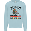 Weekend Forecast Motorbikes Mens Sweatshirt Jumper Light Blue