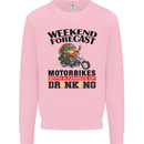 Weekend Forecast Motorbikes Mens Sweatshirt Jumper Light Pink
