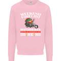 Weekend Forecast Motorbikes Mens Sweatshirt Jumper Light Pink