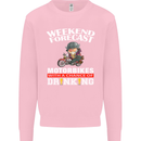 Weekend Forecast Motorbikes Mens Sweatshirt Jumper Light Pink