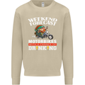 Weekend Forecast Motorbikes Mens Sweatshirt Jumper Sand