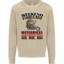 Weekend Forecast Motorbikes Mens Sweatshirt Jumper Sand
