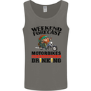 Weekend Forecast Motorbikes Mens Vest Tank Top Charcoal