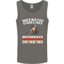 Weekend Forecast Motorbikes Mens Vest Tank Top Charcoal