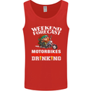 Weekend Forecast Motorbikes Mens Vest Tank Top Red