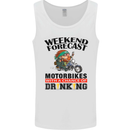 Weekend Forecast Motorbikes Mens Vest Tank Top White