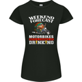 Weekend Forecast Motorbikes Womens Petite Cut T-Shirt Black