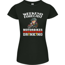 Weekend Forecast Motorbikes Womens Petite Cut T-Shirt Black