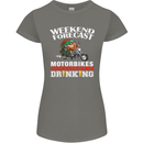 Weekend Forecast Motorbikes Womens Petite Cut T-Shirt Charcoal
